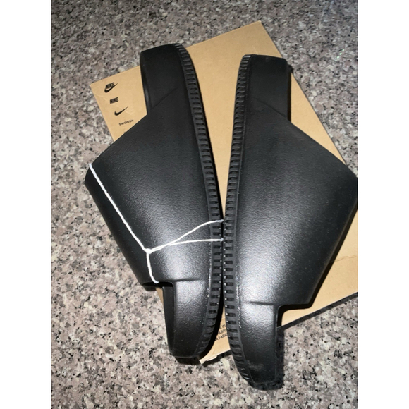 NEW Men’s NIKE CALM SLIDE BLACK / BLACK (FD4116 001) Sz 12 Comfort - Picture 7 of 7